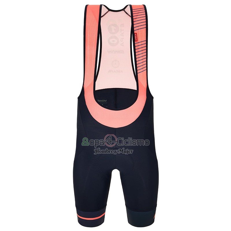 Vuelta Espana Ropa Ciclismo Culotte Corto 2022 Hombre Mangas Cortas Rojo Violeta